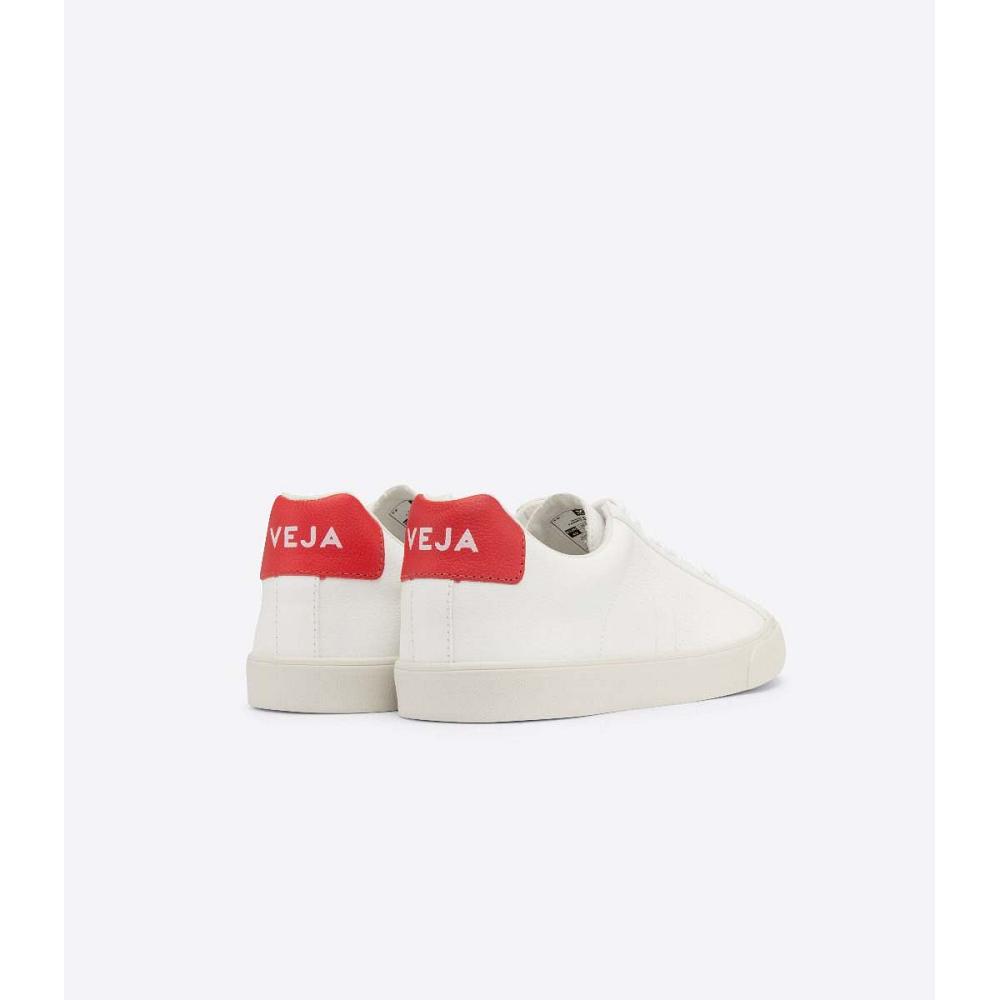 Men's Veja ESPLAR CHROMEFREE Sneakers White/Red | SG 307KOR